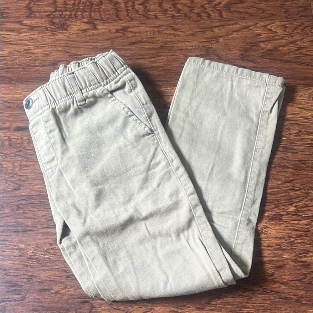 Casual Tan Pants children’s place boys kaki size 7 with adjustable waist